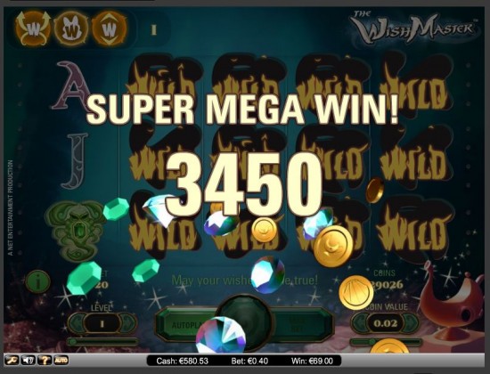 fin des free spins - plus de 500 euros de gains pour des spins à 40 cts